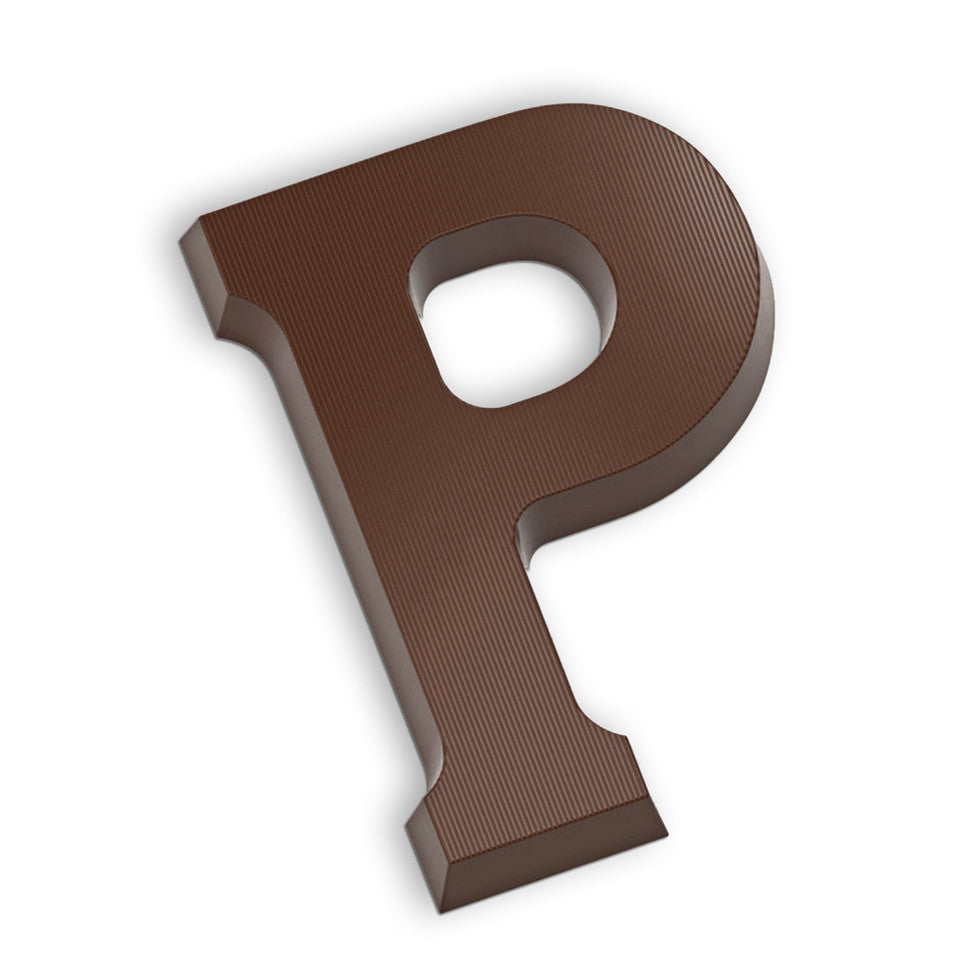 Chocoladeletter P - 135 gram puur