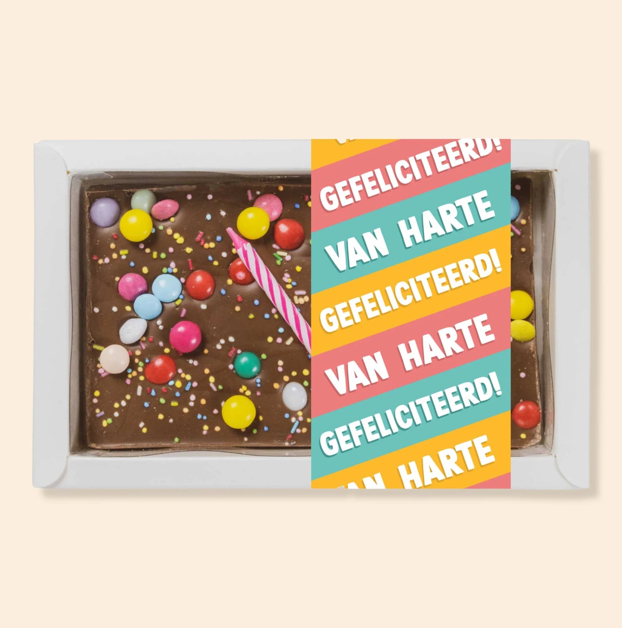 Choco bar "Van harte gefeliciteerd"