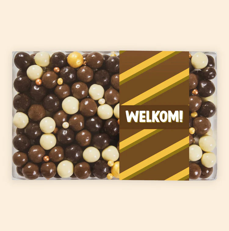 Doosje Callebaut chocolade "Welkom!"