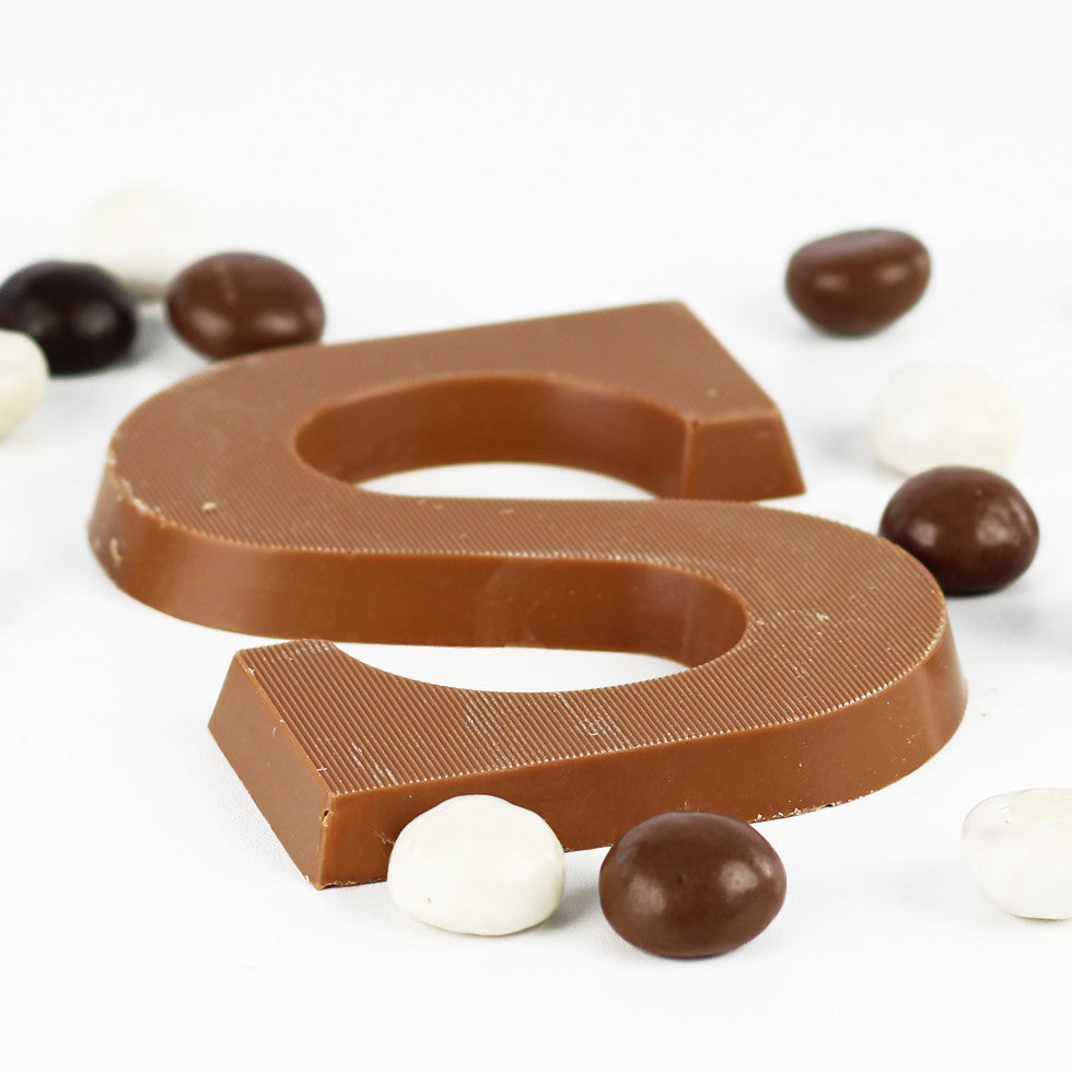 Fairtrade chocoladeletter S - 80 gram - chocolade pepernoten