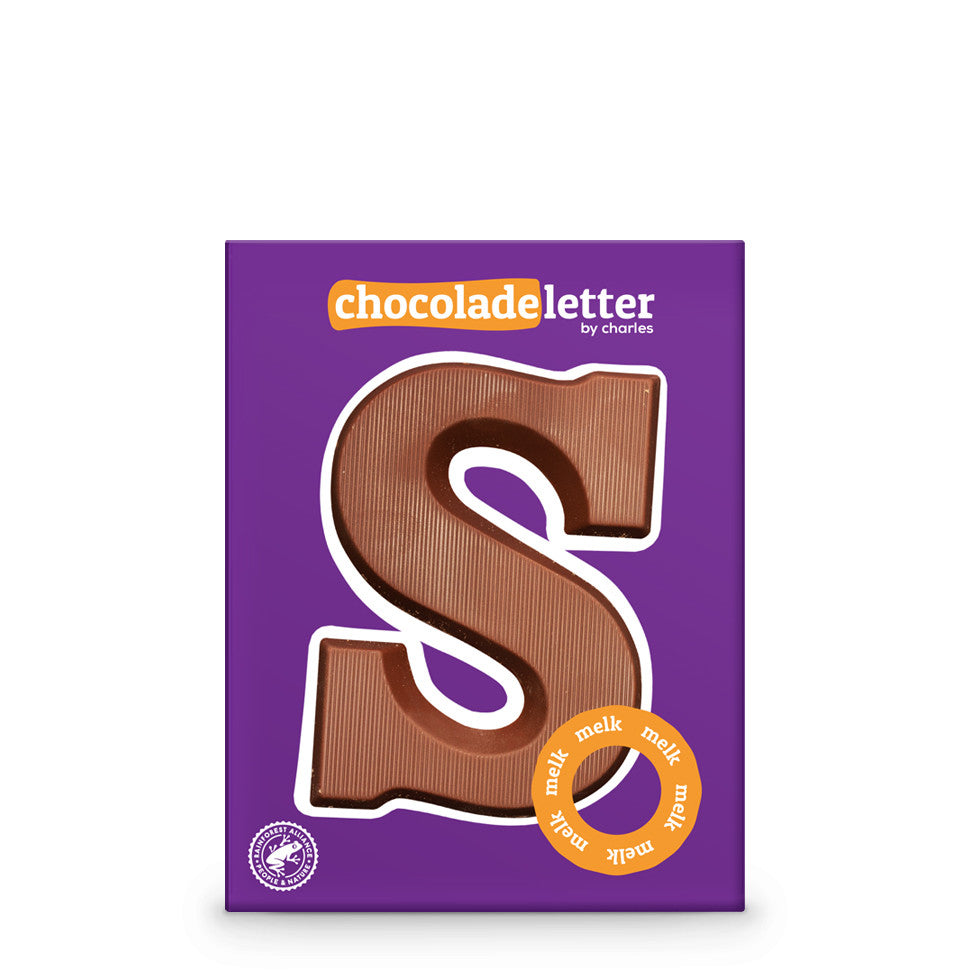 Chocoladeletter S - 80 gram